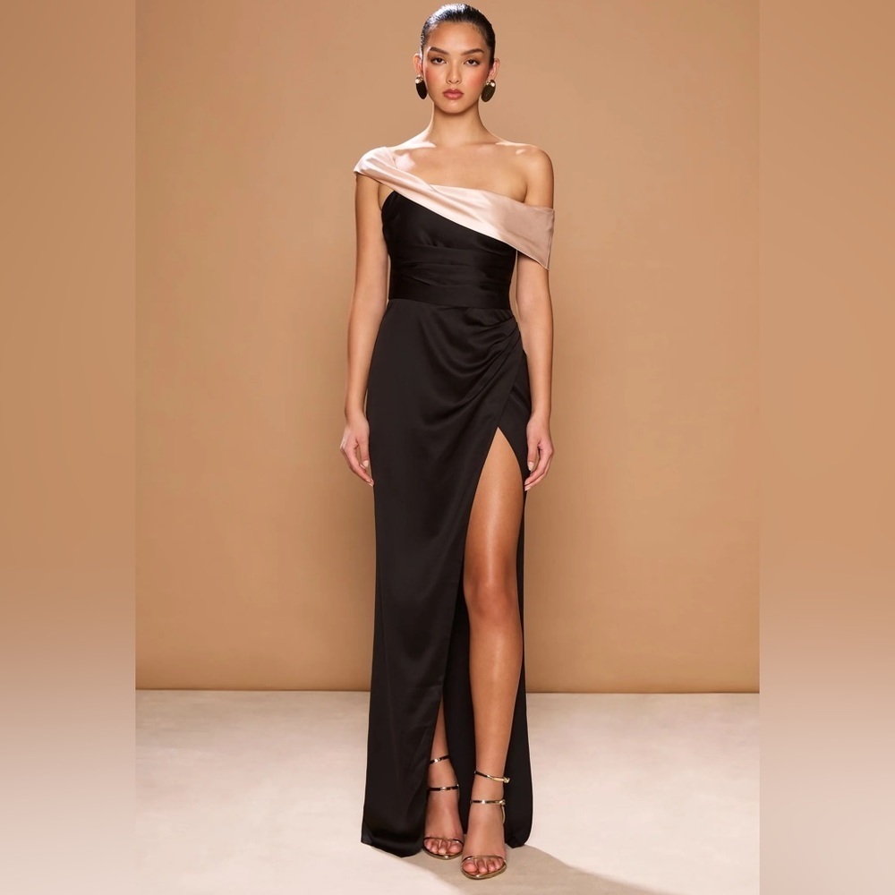 SONYA MODA TUSCANY GOWN Black tie wedding prom designer elegant luxury